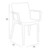 Scaun de gradina din plastic Victor, grafit