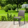 Scaun de gradina din plastic Volare, model cappuccino
