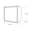 Boxie 1 ușă dulap de perete 40x40x37 cm albastru petrol