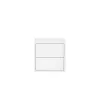 Boxie 2 sertare dulap de perete 40x40x37 cm alb