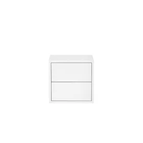 Boxie 2 sertare dulap de perete 40x40x37 cm alb