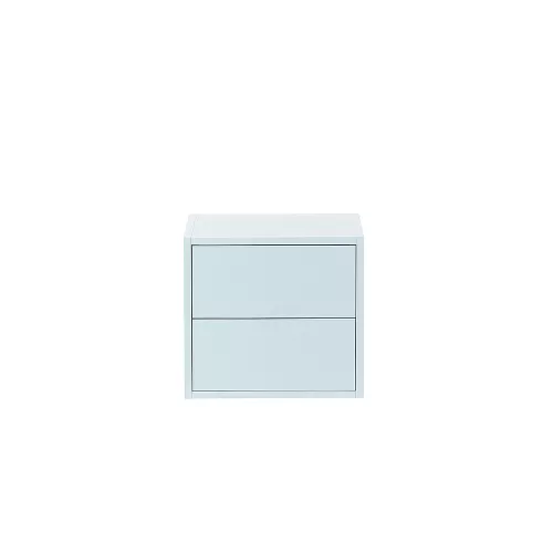 Boxie 2 sertare dulap de perete 40x40x37 cm albastru