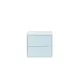 Boxie 2 sertare dulap de perete 40x40x37 cm albastru