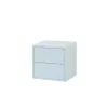 Boxie 2 sertare dulap de perete 40x40x37 cm albastru
