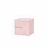 Boxie 2 sertare dulap de perete 40x40x37 cm roz