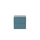 Boxie 2 sertare dulap de perete 40x40x37 cm albastru petrol