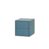 Boxie 2 sertare dulap de perete 40x40x37 cm albastru petrol
