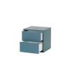 Boxie 2 sertare dulap de perete 40x40x37 cm albastru petrol