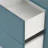 Boxie 2 sertare dulap de perete 40x40x37 cm albastru petrol