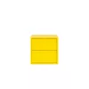 Boxie dulap de perete cu 2 sertare 40x40x37 cm galben