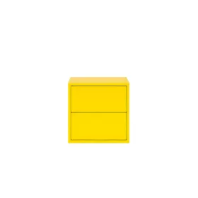 Boxie dulap de perete cu 2 sertare 40x40x37 cm galben