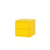 Boxie dulap de perete cu 2 sertare 40x40x37 cm galben