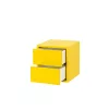Boxie dulap de perete cu 2 sertare 40x40x37 cm galben