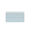 Boxie 2 sertare dulap de perete 40x80x37 cm albastru