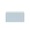 Boxie 2 sertare dulap de perete 40x80x37 cm albastru
