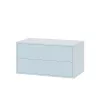 Boxie 2 sertare dulap de perete 40x80x37 cm albastru