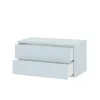 Boxie 2 sertare dulap de perete 40x80x37 cm albastru