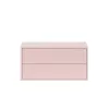 Boxie 2 sertare dulap de perete 40x80x37 cm roz