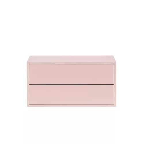 Boxie 2 sertare dulap de perete 40x80x37 cm roz