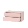 Boxie 2 sertare dulap de perete 40x80x37 cm roz