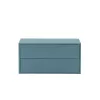 Boxie 2 sertare dulap de perete 40x80x37 cm albastru petrol