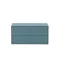 Boxie 2 sertare dulap de perete 40x80x37 cm albastru petrol