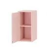 Boxie 1 ușă dulap de perete 80x40x37 cm roz