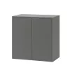 Boxie 2 uși dulap de perete 80x80x37 cm antracit