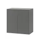 Boxie 2 uși dulap de perete 80x80x37 cm antracit