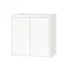 Boxie 2 uși dulap de perete 80x80x37 cm alb