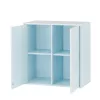 Boxie 2 uși dulap de perete 80x80x37 cm albastru