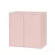 Boxie 2 uși dulap de perete 80x80x37 cm roz