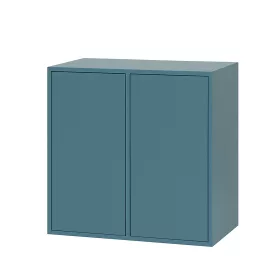 Boxie 2 uși dulap de perete 80x80x37 cm albastru petrol