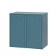 Boxie 2 uși dulap de perete 80x80x37 cm albastru petrol