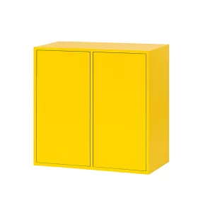 Boxie 2 uși dulap de perete 80x80x37 cm galben