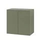 Boxie 2 uși dulap de perete 80x80x37 cm verde