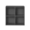 Boxie dulap de perete deschis 80x80x37 cm antracit