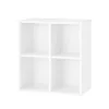 Boxie dulap de perete deschis 80x80x37 cm alb