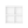 Boxie dulap de perete deschis 80x80x37 cm alb
