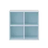 Boxie dulap de perete deschis 80x80x37 cm albastru
