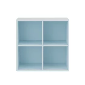 Boxie dulap de perete deschis 80x80x37 cm albastru