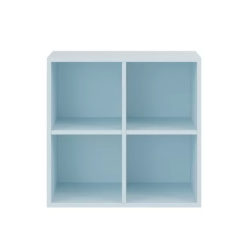 Boxie dulap de perete deschis 80x80x37 cm albastru