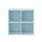Boxie dulap de perete deschis 80x80x37 cm albastru