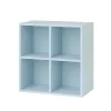 Boxie dulap de perete deschis 80x80x37 cm albastru