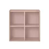 Boxie dulap de perete deschis 80x80x37 cm roz