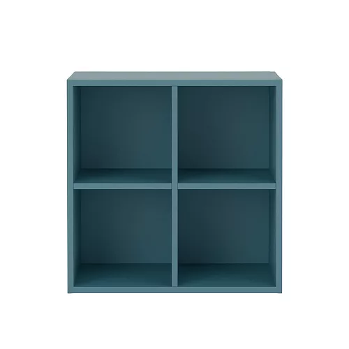 Boxie dulap de perete deschis 80x80x37 cm albastru petrol