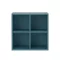 Boxie dulap de perete deschis 80x80x37 cm albastru petrol