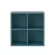 Boxie dulap de perete deschis 80x80x37 cm albastru petrol