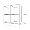 Boxie dulap de perete deschis 80x80x37 cm stejar sonoma