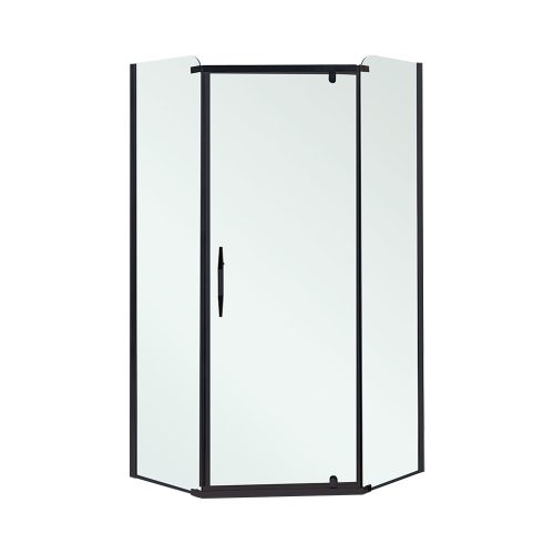 Cabina de dus patrata Celtic 100x100 cm fara cadita neagra